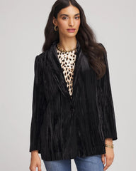 Chico's Velvet Shawl Collar Blazer