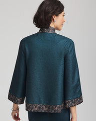Chico's Travelers™ Collection Crystal Crushed Reversible Jacket