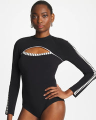 Chico's Gottex Coco Long Sleeve One Piece