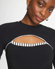 Chico's Gottex Coco Long Sleeve One Piece