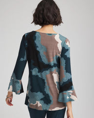 Chico's Travelers™ Crystal Flounce Sleeve Tunic