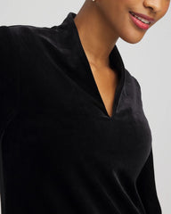 Chico's Travelers™ Velvet V-Neck Kimono Sleeve Top