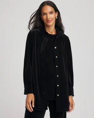 Chico's Travelers™ Velvet Button-Down Shirt