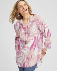 Chico's No Iron™ Multi Paisley Linen Tunic
