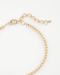 Chico's Golden Beaded Necklace