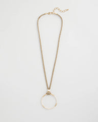 Chico's Large Open Pendant Necklace