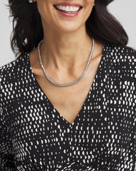 Chico's Silver Tennis Necklace