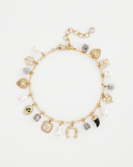 Chico's Lucky Charm Short Necklace