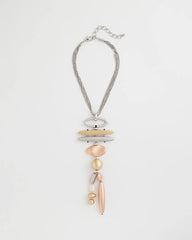 Chico's Mixed Metal Linear Necklace