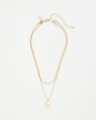 Chico's Goldtone Convertible Pendant Necklace