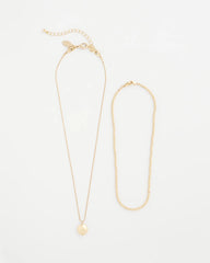 Chico's Goldtone Convertible Pendant Necklace