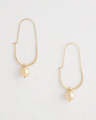 Chico's Gold Bead Threader Earrings