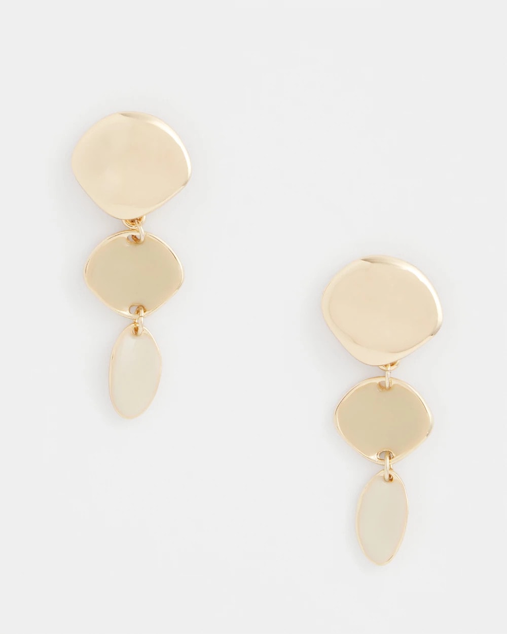 Chico's Liner Gold Drop Earrings